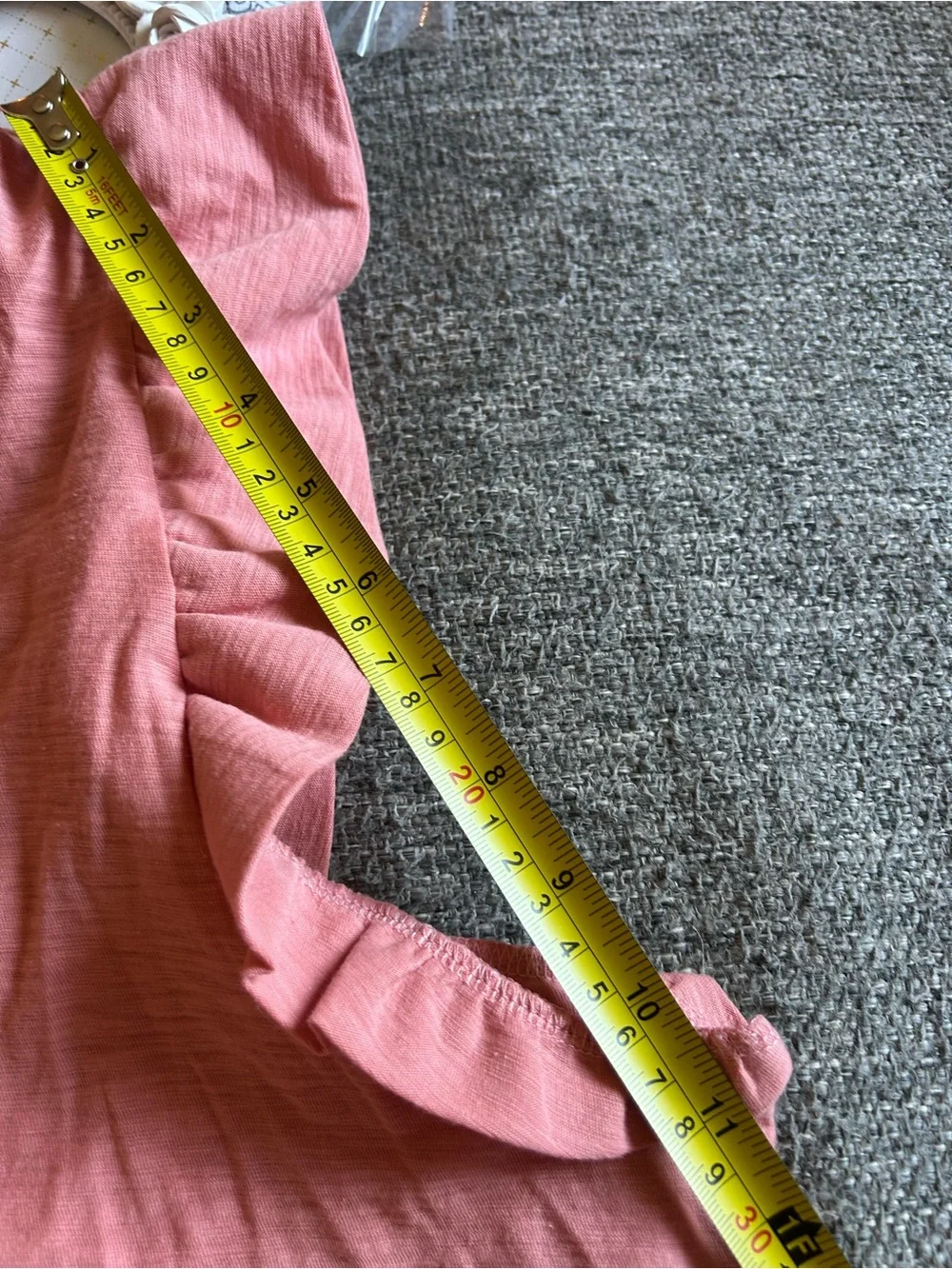 Nation Los Angeles Pink Ruffle Sleeve Women's Top | Size Large - NWOT